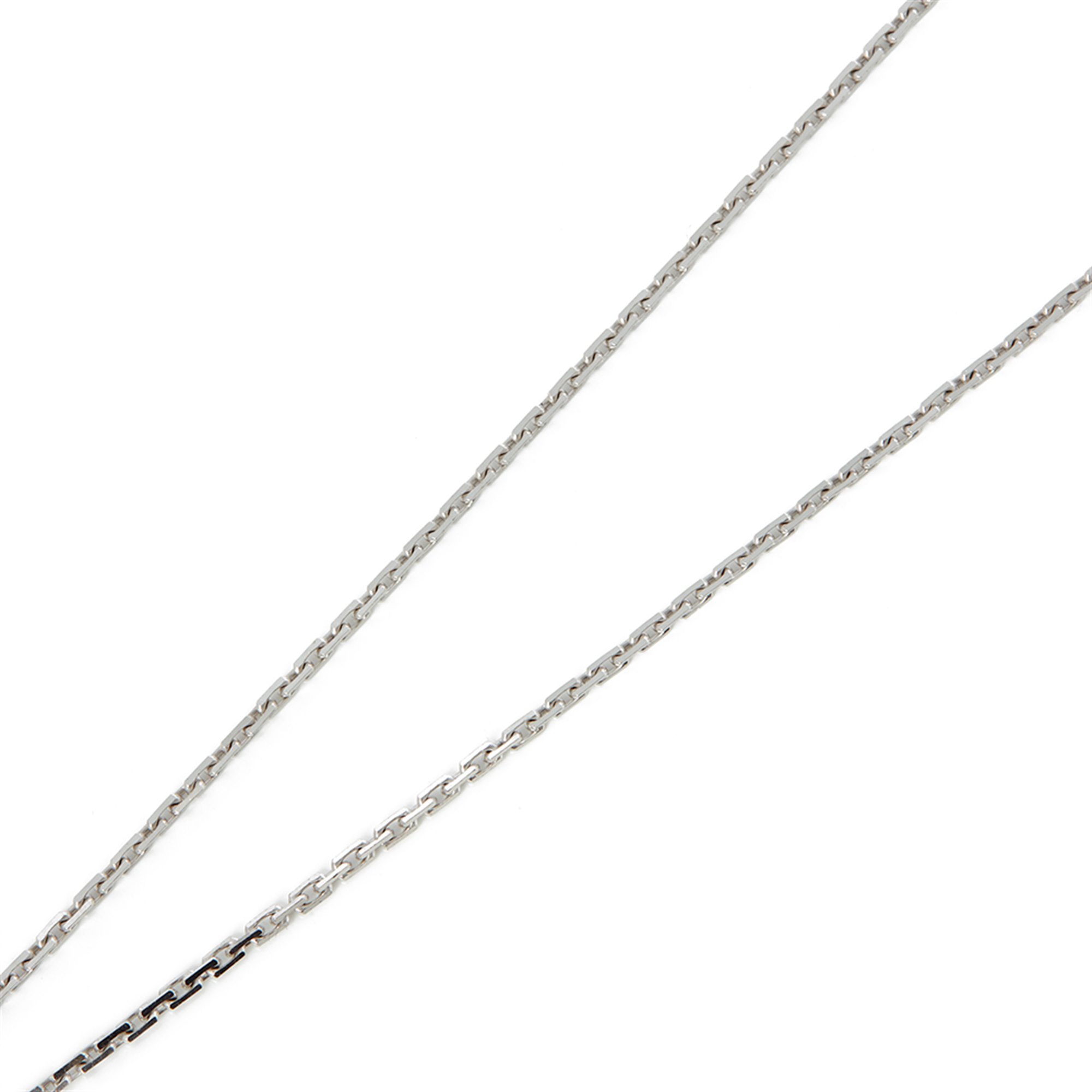 Cartier 18k White Gold Diamond Love Pendant Necklace