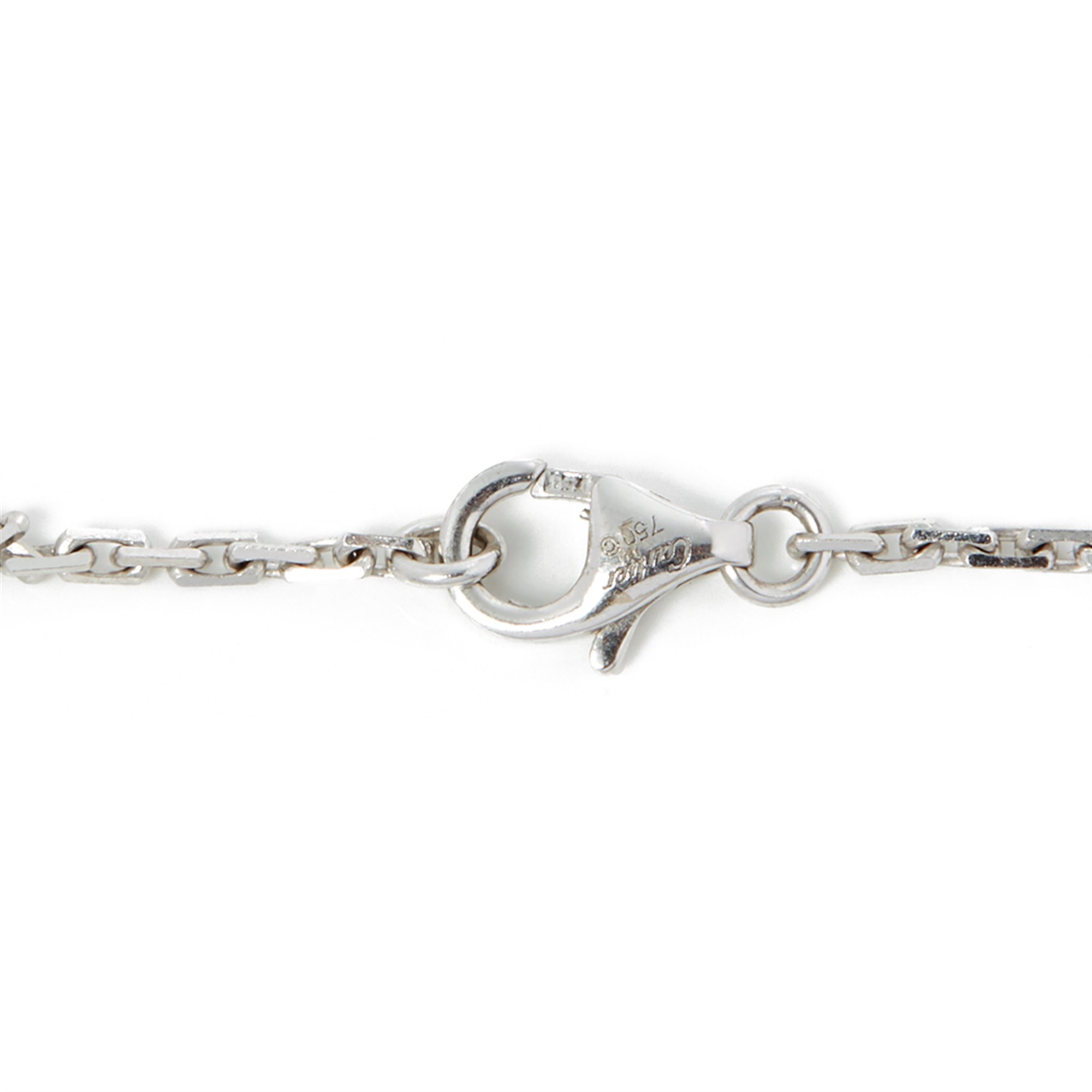 Cartier 18k White Gold Diamond Love Pendant Necklace