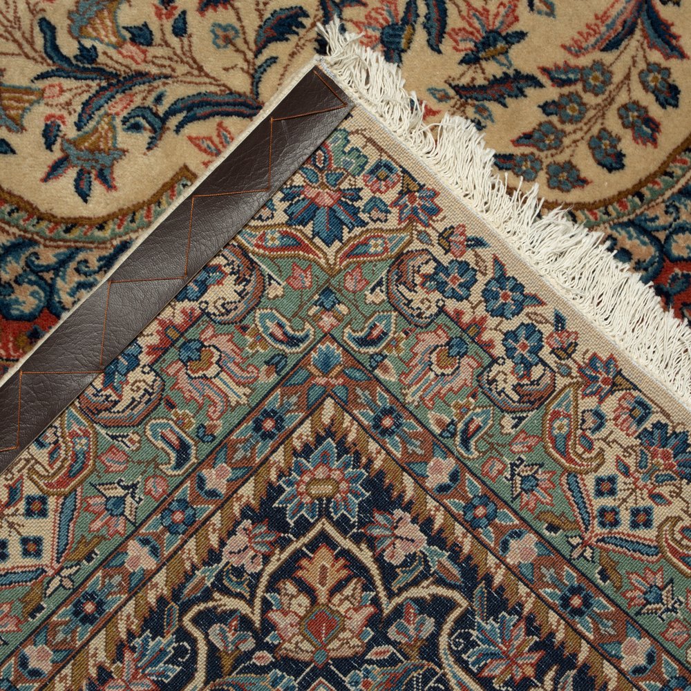 VINTAGE FARAJI SHERKAT LAVER PERSIAN RUG 
