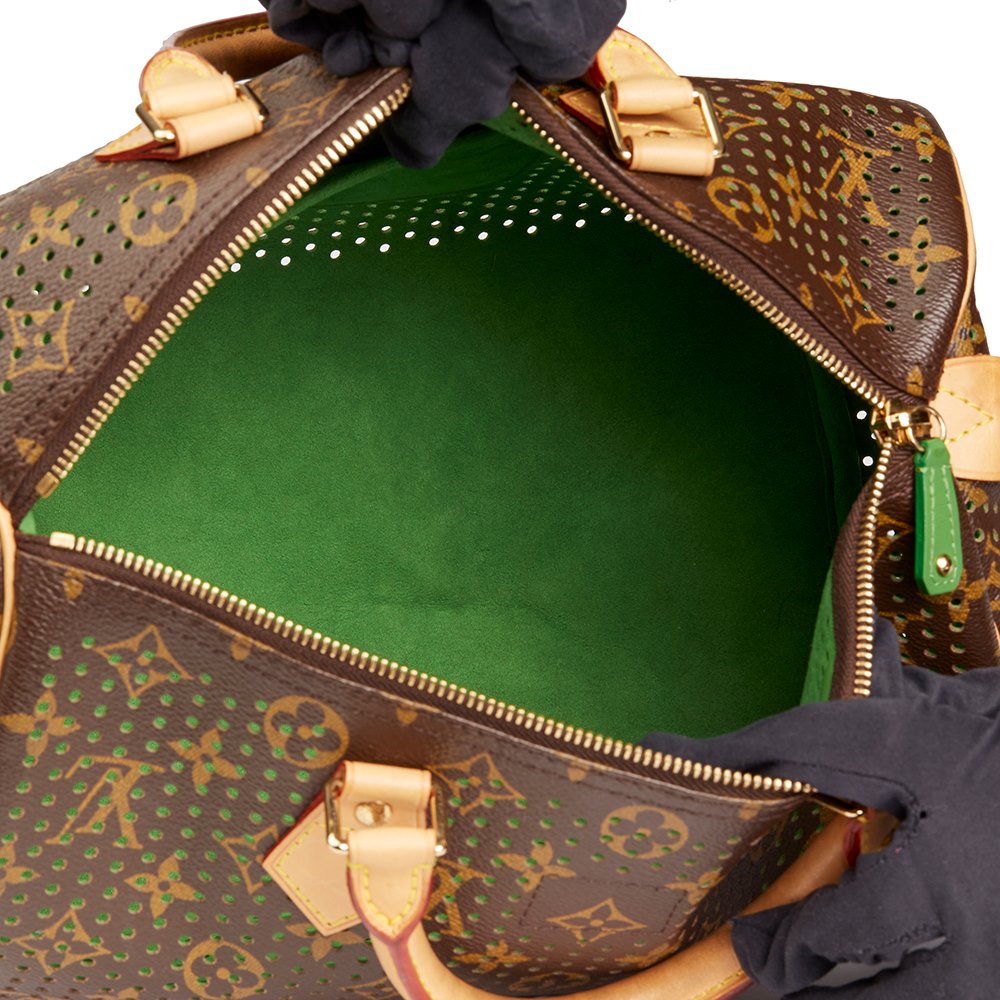 Louis Vuitton Perforated Speedy 30 2006 HB1511 | Second Hand Handbags