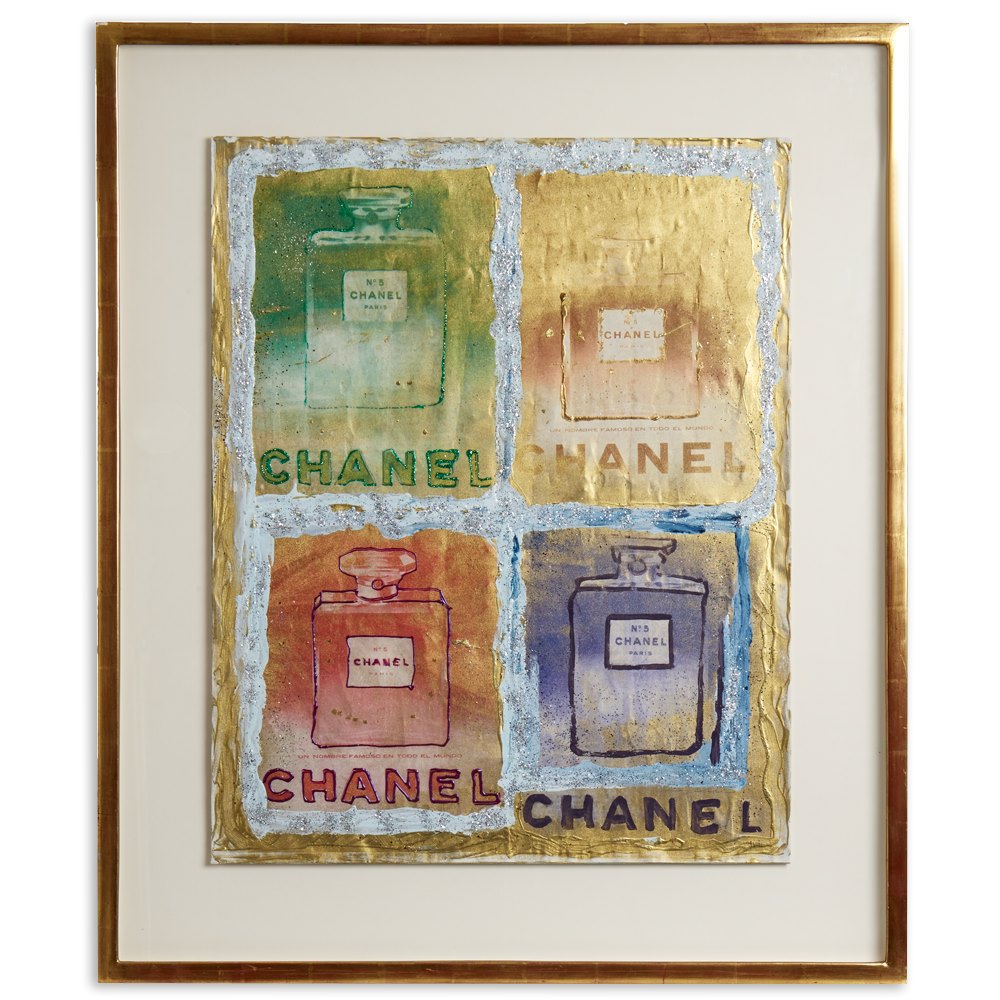 PIETRO PSAIER CHANEL PERFUME BOTTLES MIXED MEDIA 1970's Believed to date from the 1970's