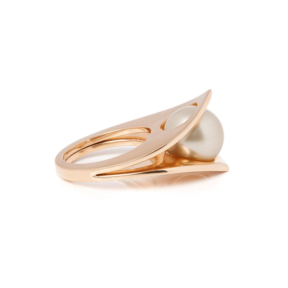 Paul Spurgeon 18k Rose Gold Cultured Pearl Cocktail Ring