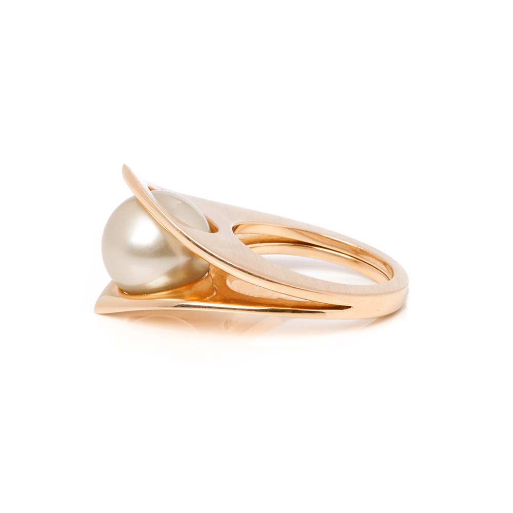 Paul Spurgeon 18k Rose Gold Cultured Pearl Cocktail Ring