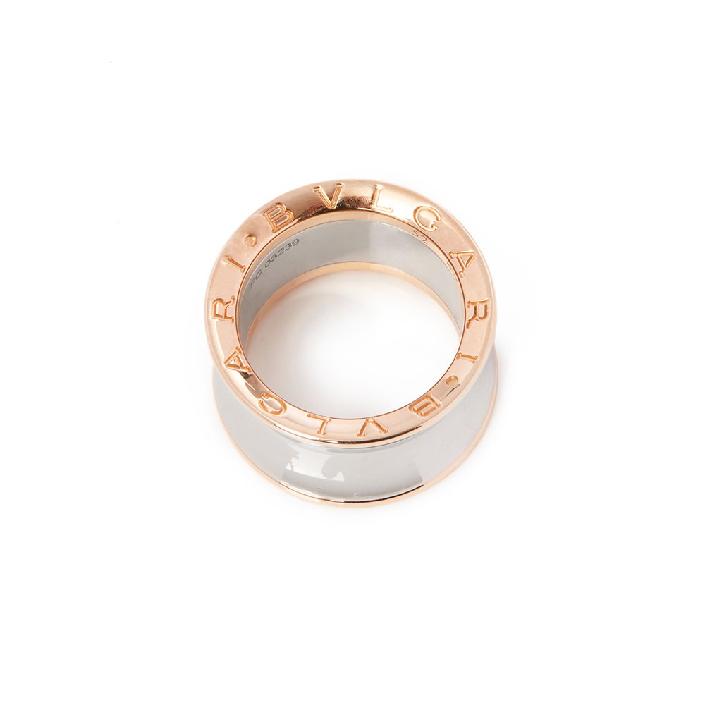 Bulgari 18k Rose Gold & Steel Anish Kapoor Ring