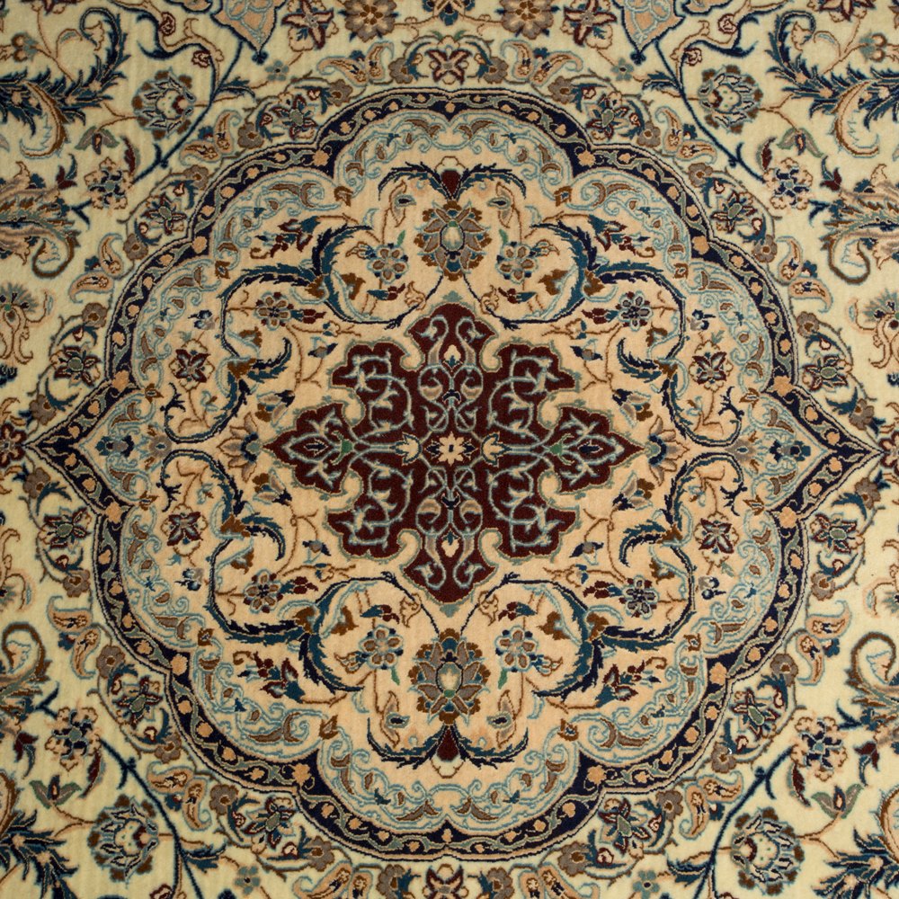 VINTAGE HABIBIAN NAIN PERSIAN RUG Signed / Weaver - Habibian