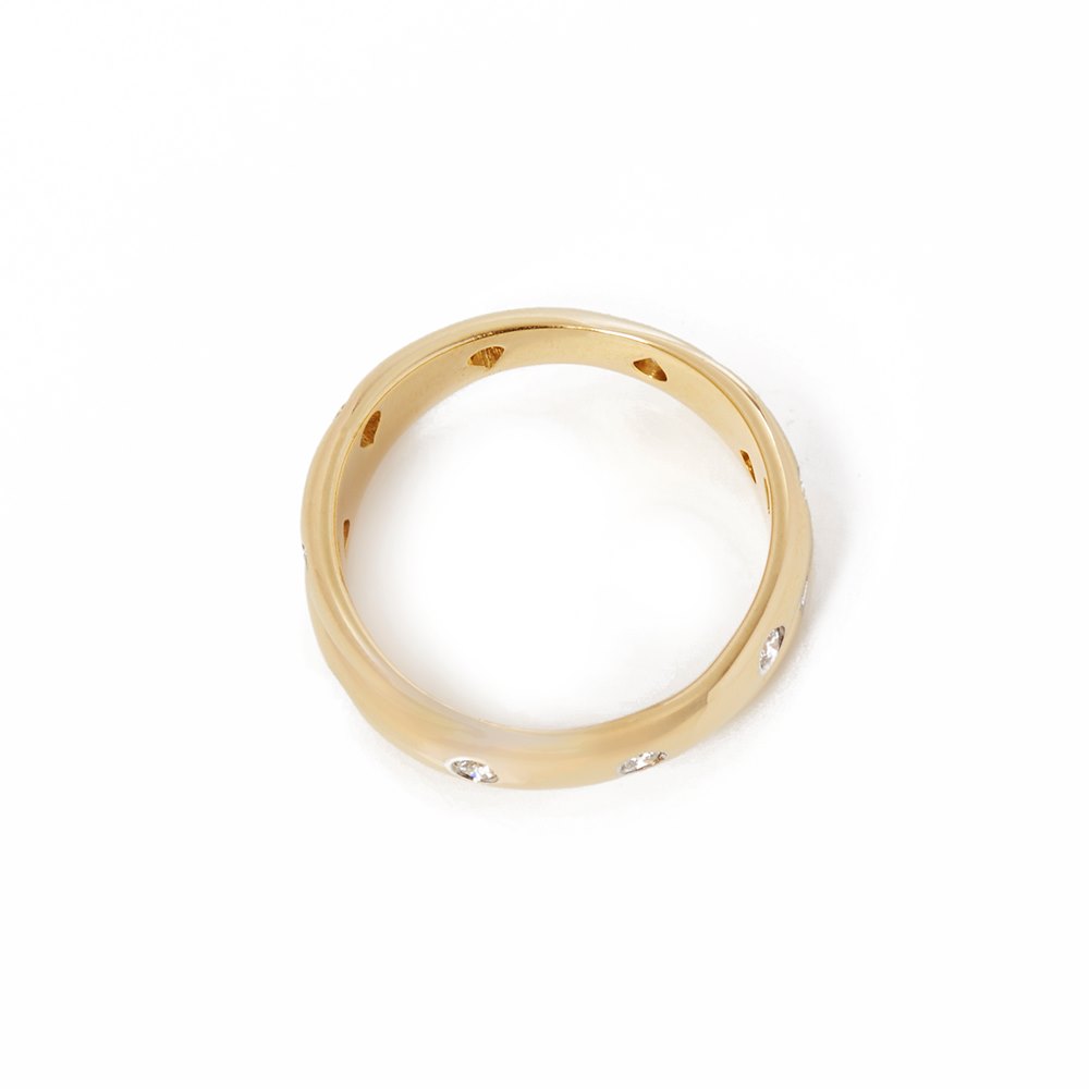 Tiffany & Co. 18k Yellow Gold Diamond Crossover Etoile Ring