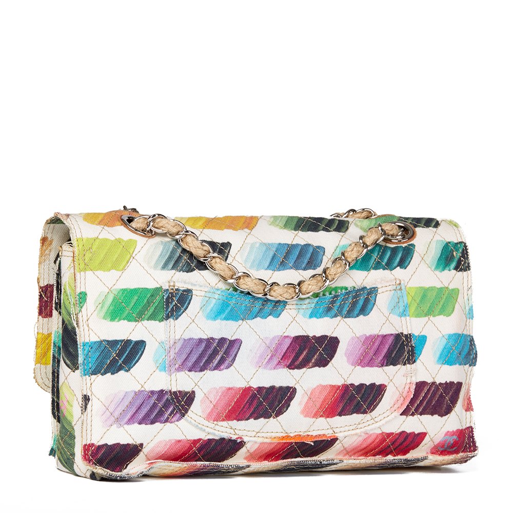 Chanel Multicolor Quilted Canvas Watercolour Colorama Flap Bag