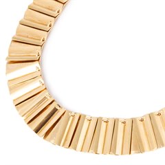 Georg Jensen 18k Yellow Gold Large Rare Vintage Link Design Necklace