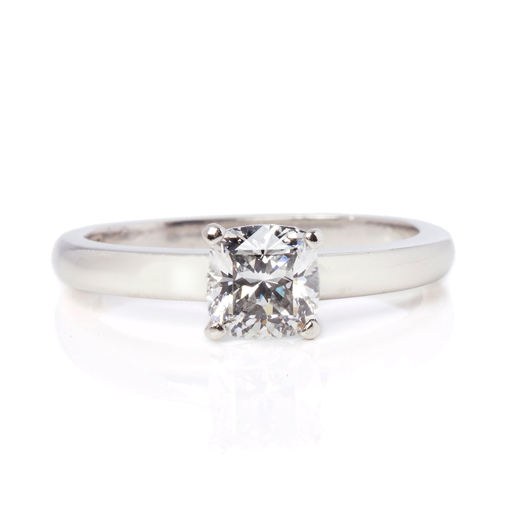 Asprey Platinum 0.87ct Diamond Engagement Ring