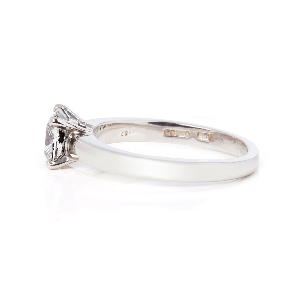 Asprey Platinum 0.87ct Diamond Engagement Ring