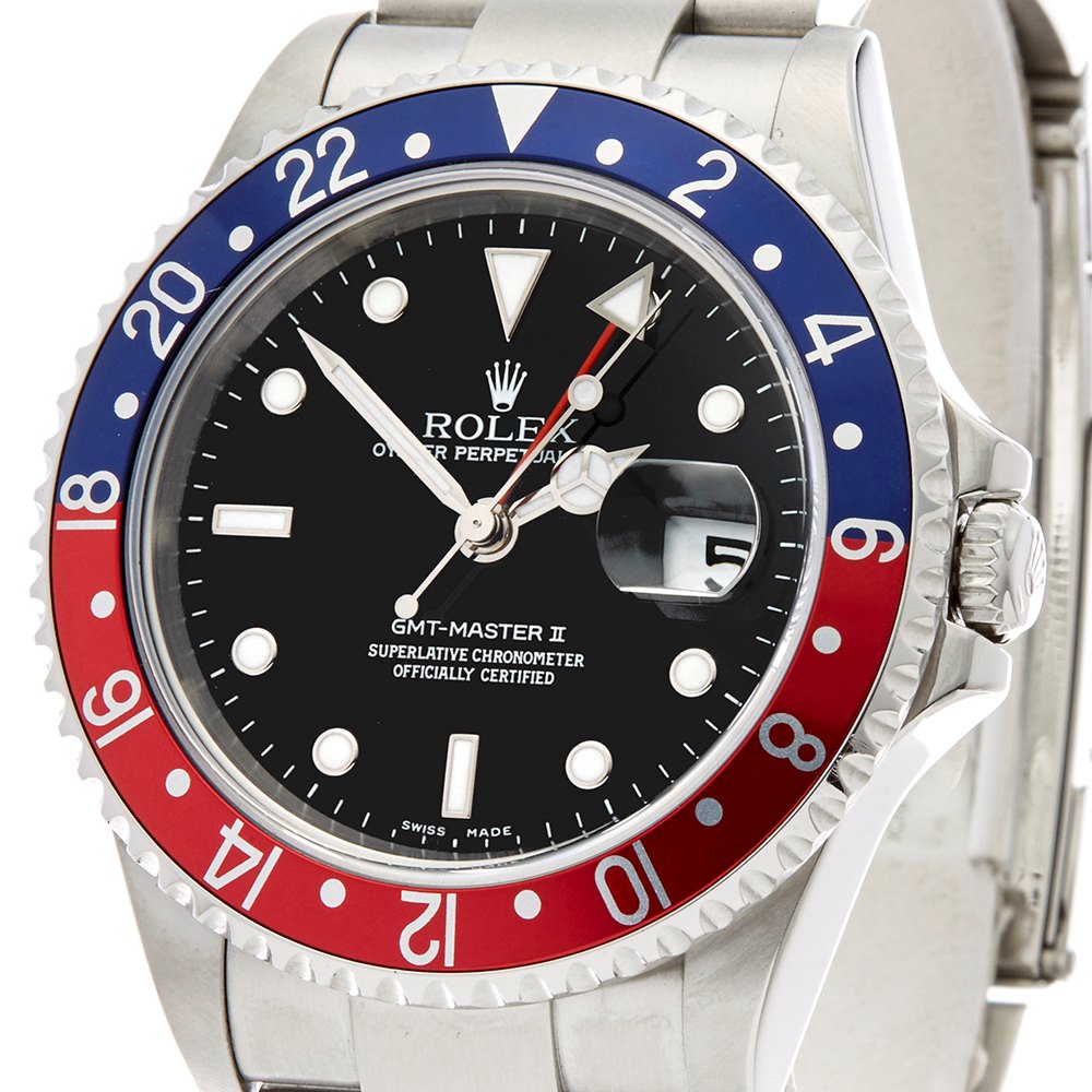 rolex gmt master 2 pepsi stick dial