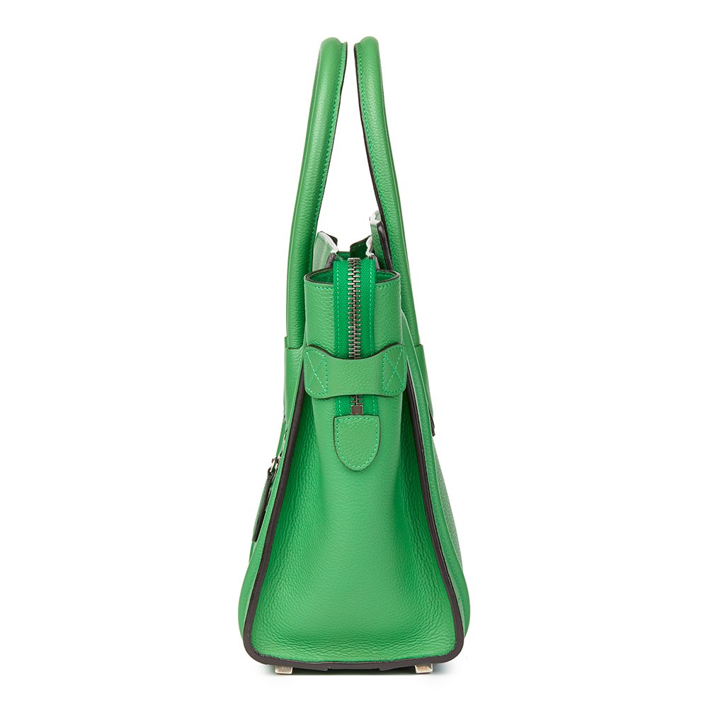 Céline Mint Grained Calfskin Leather Micro Luggage Tote