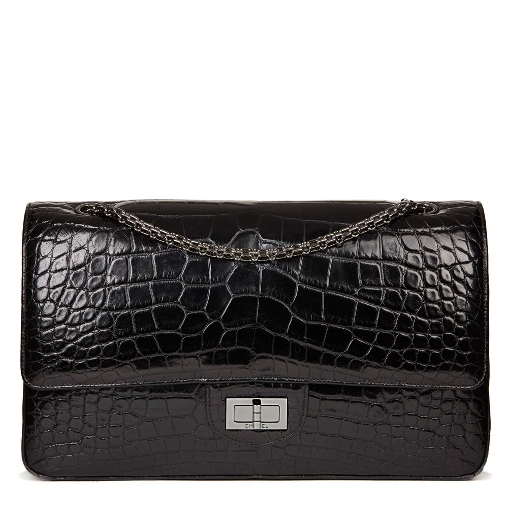 chanel 2.55 crocodile