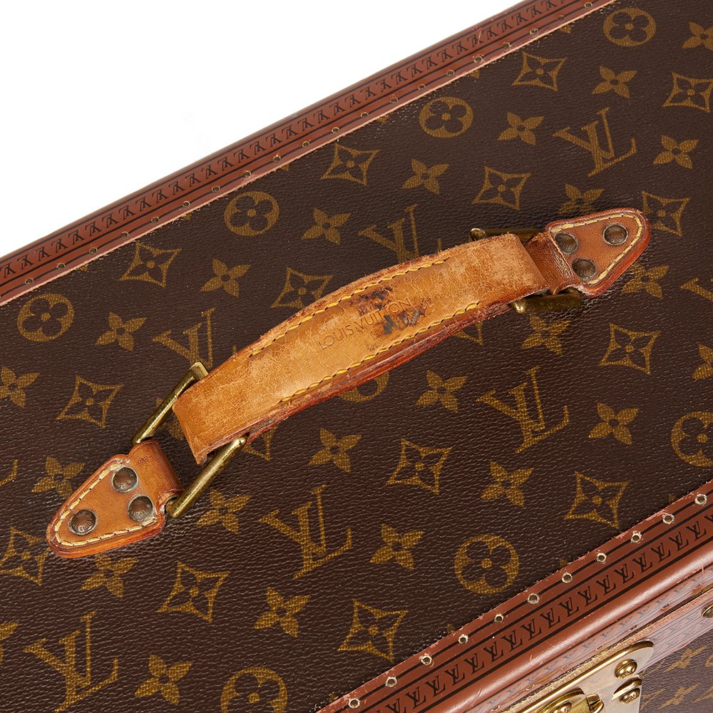 Louis Vuitton Brown Monogram Coated Canvas Vintage Custom Wardrobe Trunk