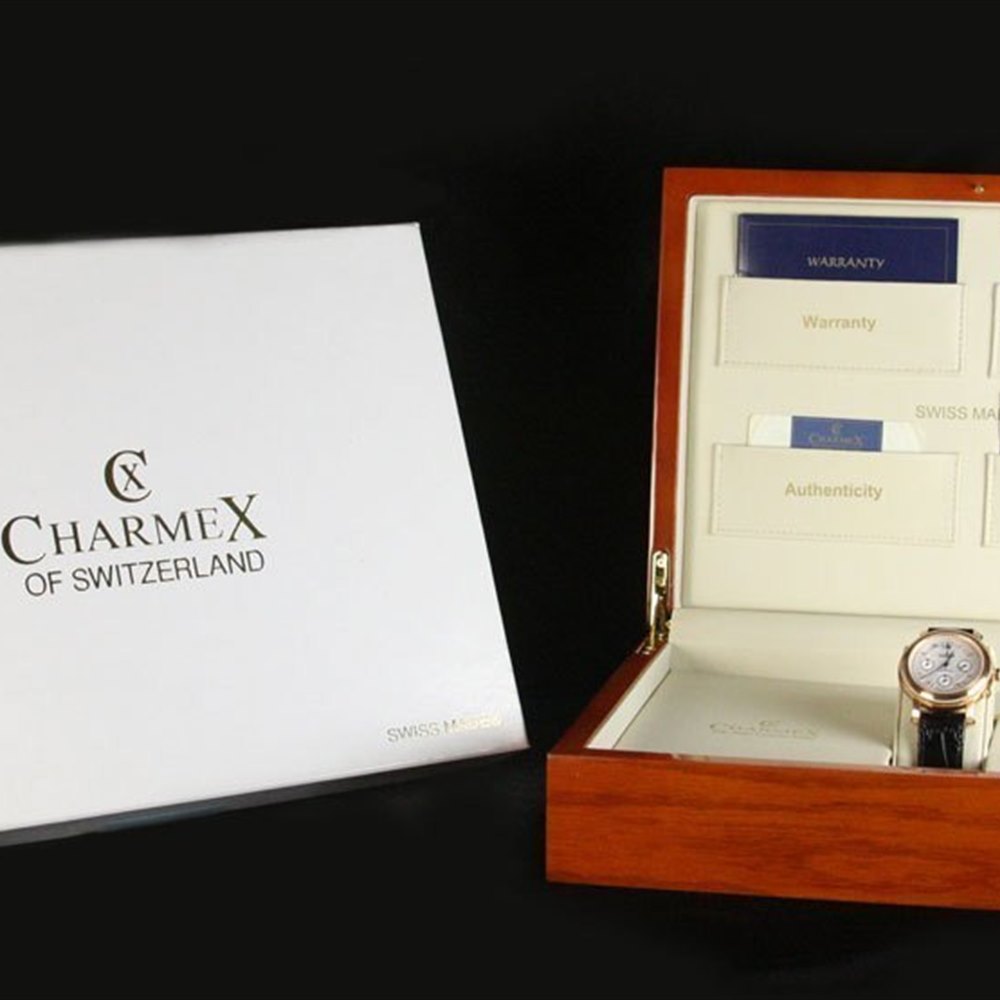 Charmex Of Switzerland Jubile 18K Rose Gold Plated Stainless Steel