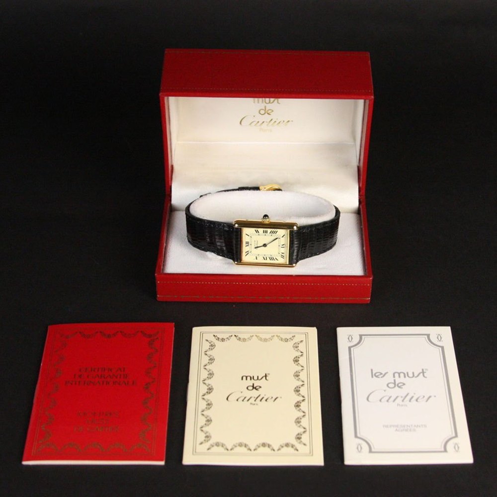 Cartier Must De Cartier 18k Yellow Gold Plated on 925 Silver