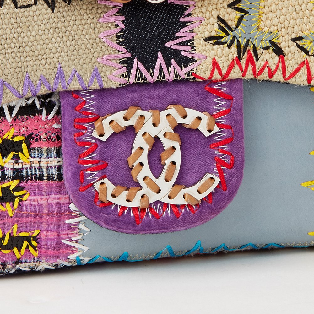 Chanel Multicolour Patchwork Multi-Fabric Jumbo Flap Bag