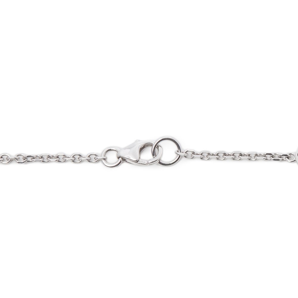 Boodles 18k White Gold Diamond Blossom Long Necklace