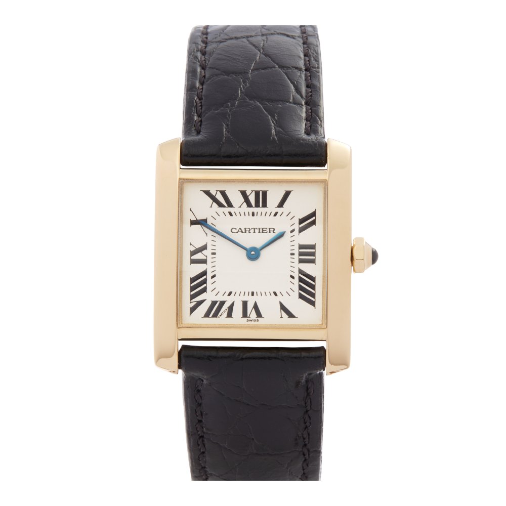 cartier tank francaise small leather strap
