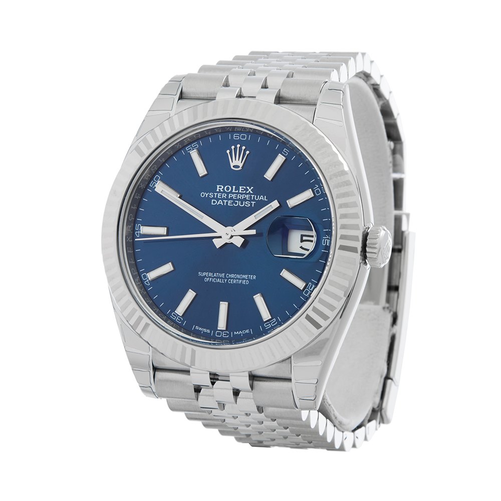 rolex datejust 41 stainless steel