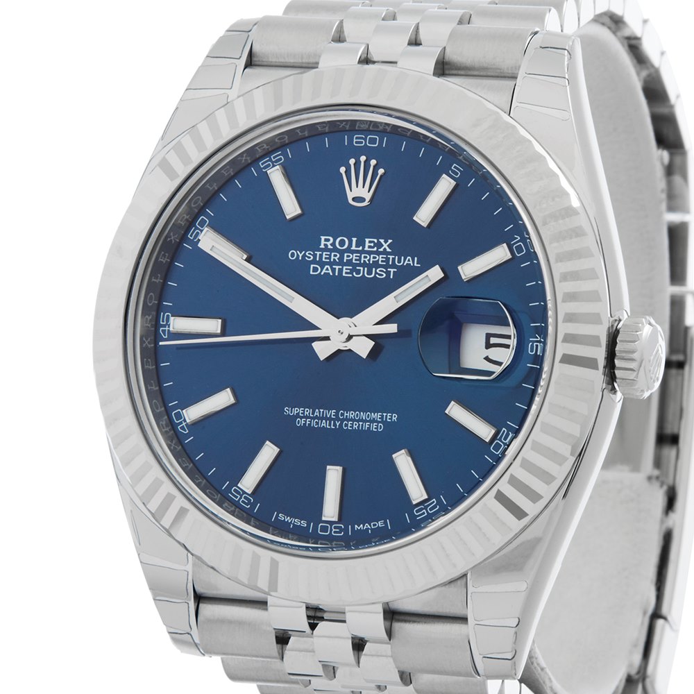 rolex datejust 41 stainless steel