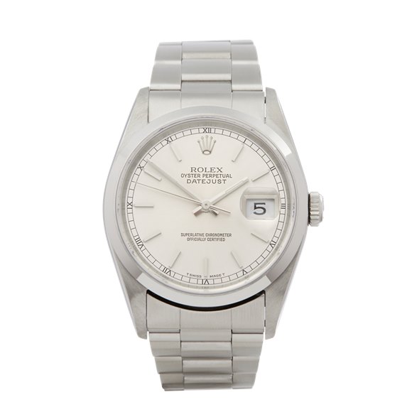 rolex datejust 36 stainless steel price