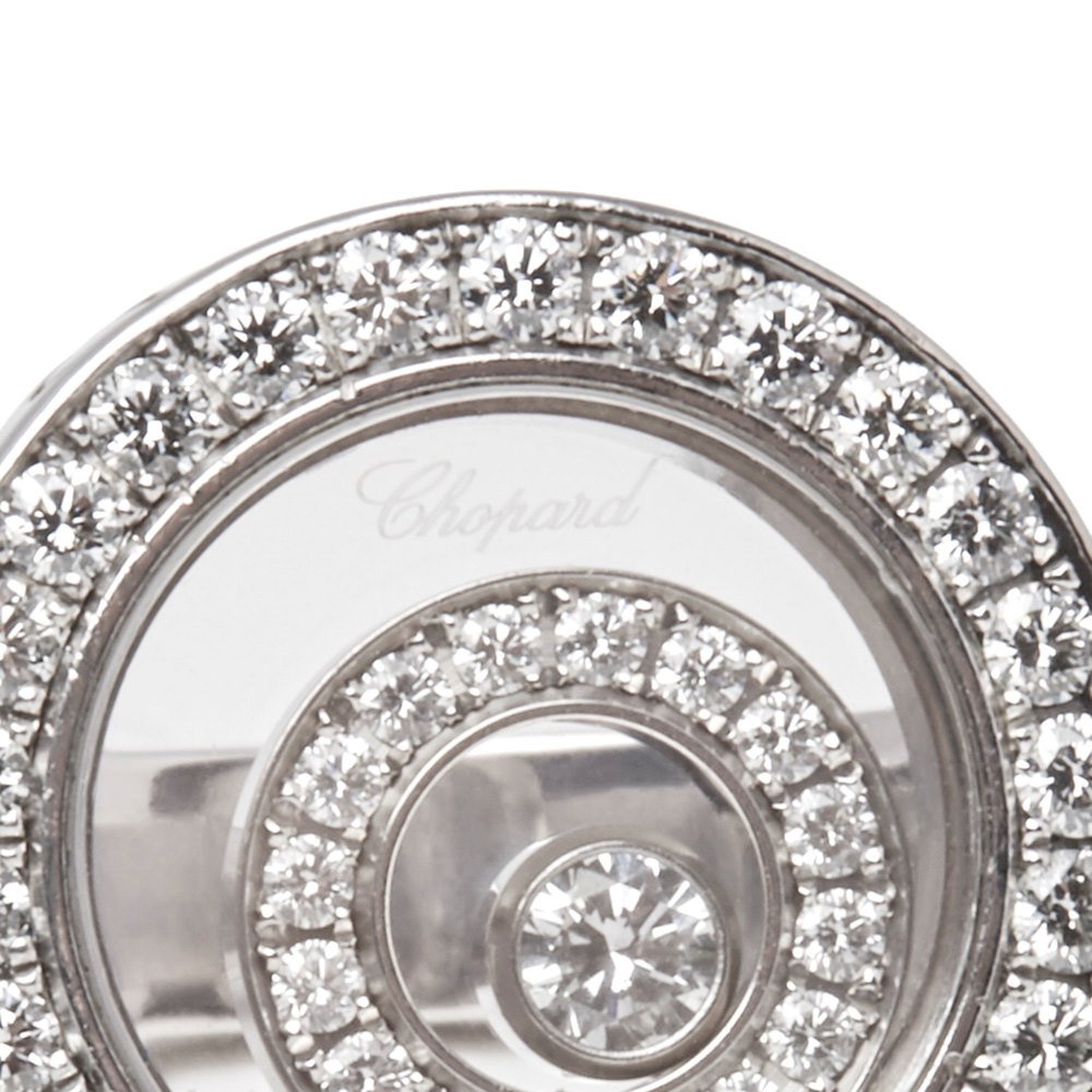 Chopard 18k White Gold Happy Spirit Ring