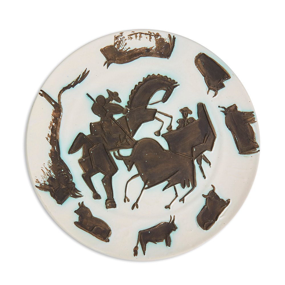 PABLO PICASSO DISH, CORRIDA 1953 (A.R.182) 1953