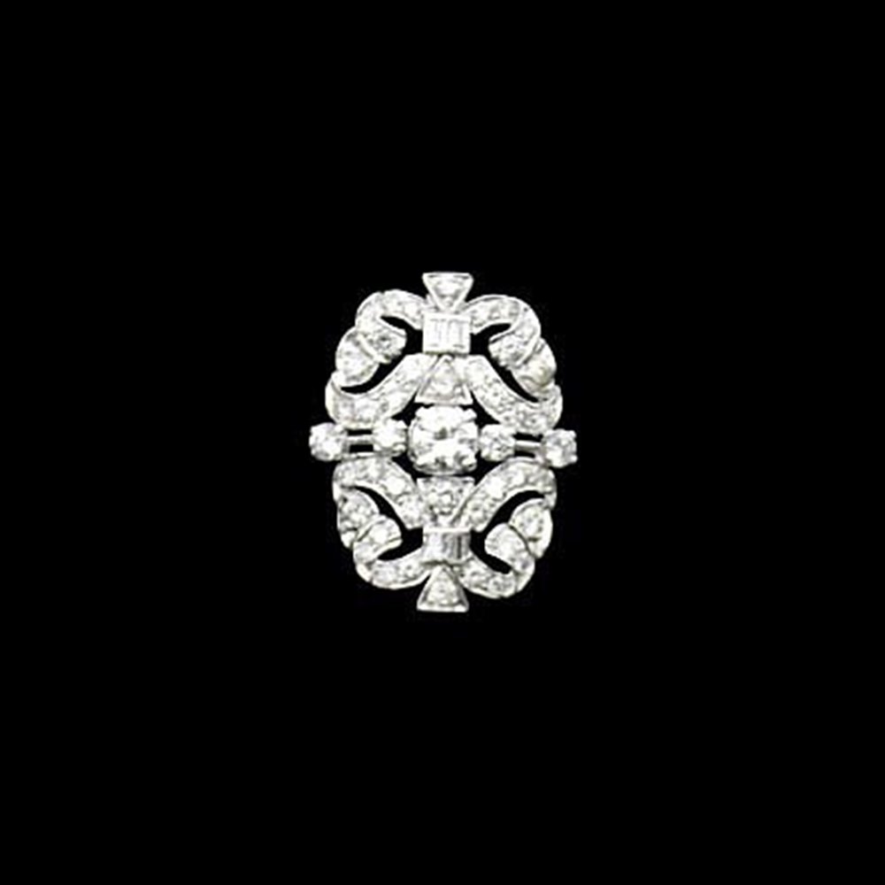18k White Gold 18k White Gold Diamond Encrusted Necklace, Earrings and Ring