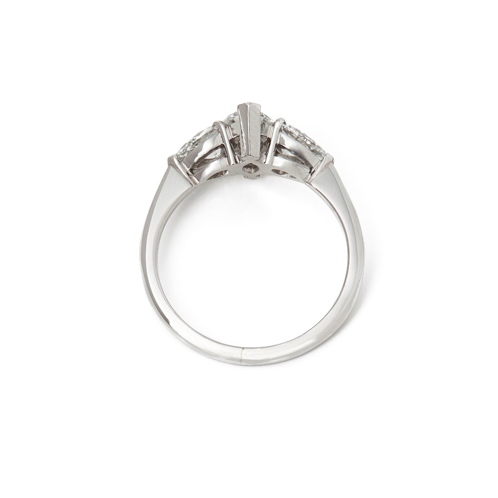Diamond Platinum Marquise Cut Diamond Engagement Ring