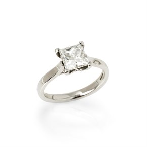 Princess Cut 1.89ct Diamond Solitaire Engagement Ring