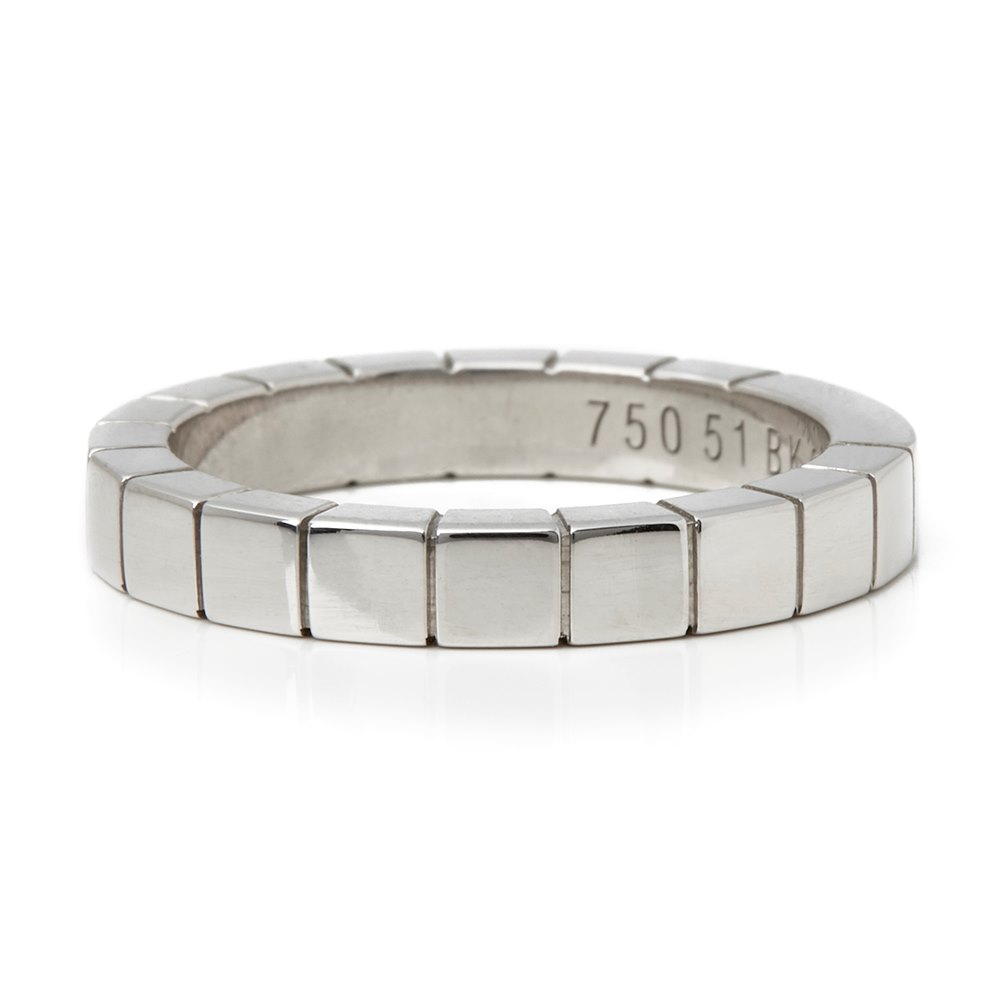 Cartier 18k White Gold Lanieres Band Ring