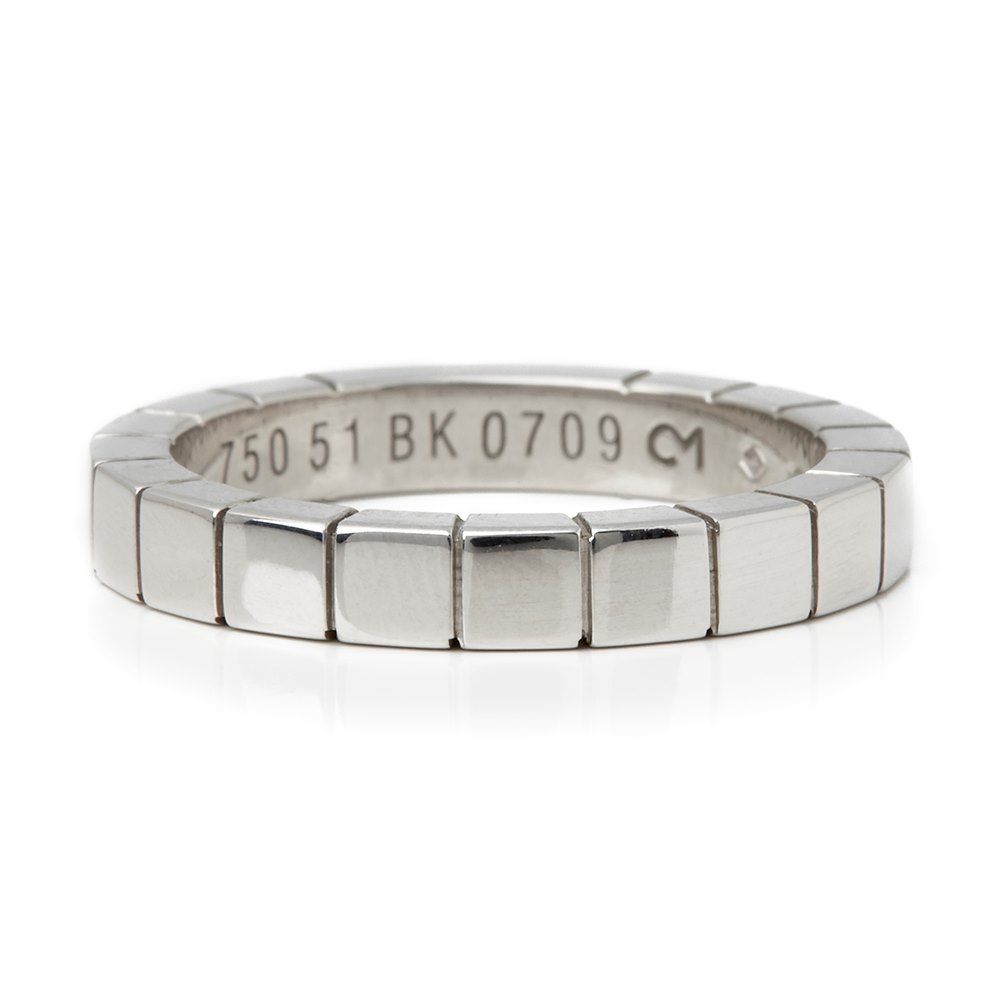 Cartier 18k White Gold Lanieres Band Ring