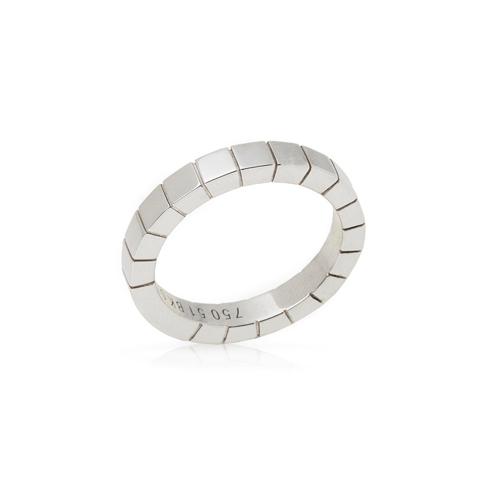 Cartier 18k White Gold Lanieres Band Ring