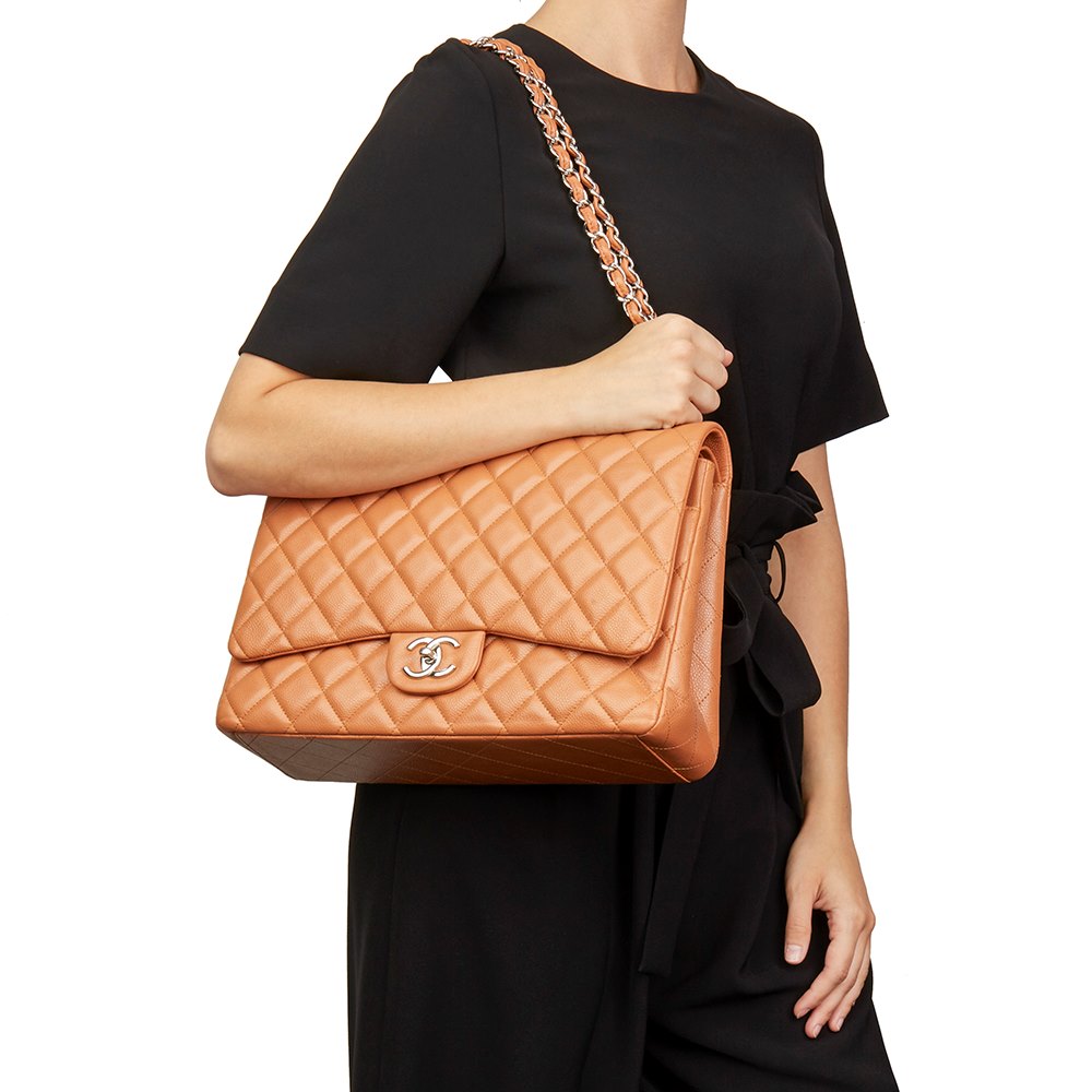 Chanel Maxi Classic Double Flap Bag 2011 HB2002 | Second Hand Handbags