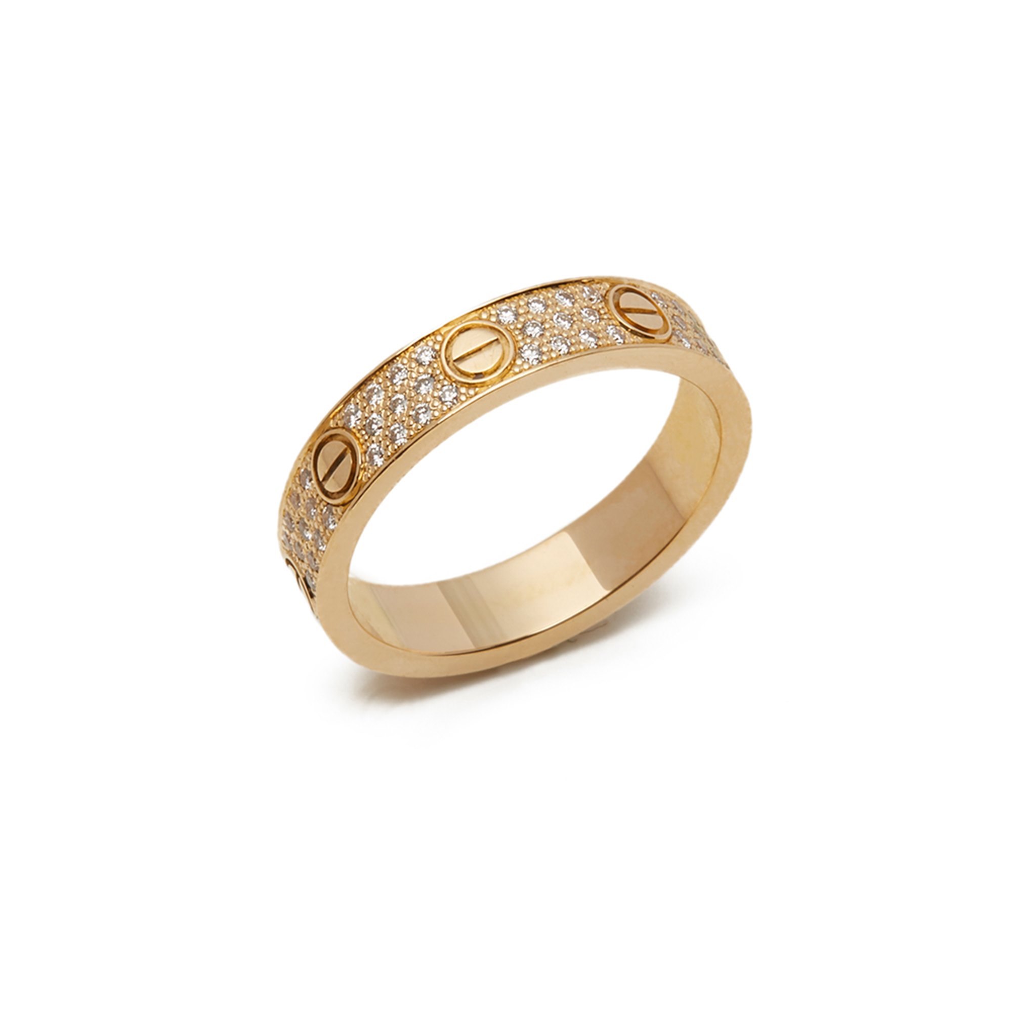 Cartier 18k Yellow Gold Diamond Love Ring