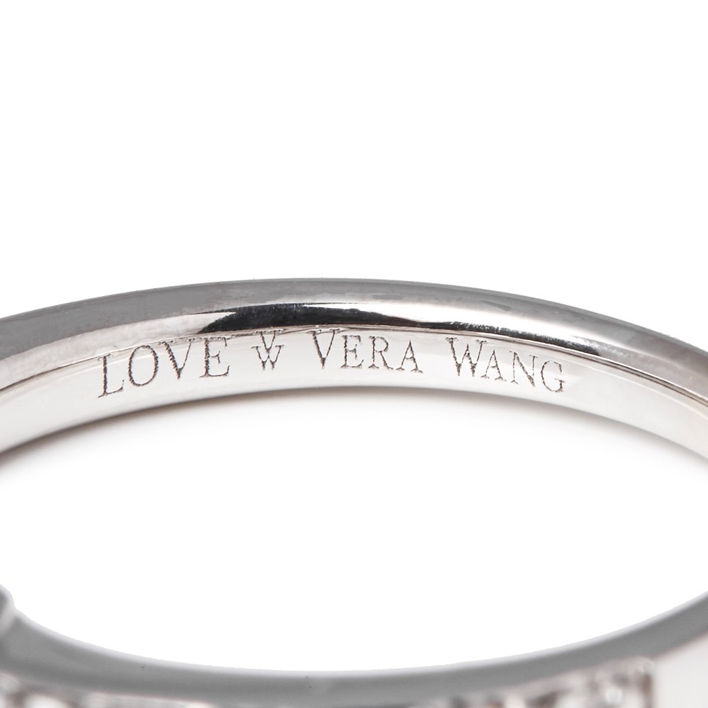 Vera Wang 14k White Gold Half Diamond Eternity Ring