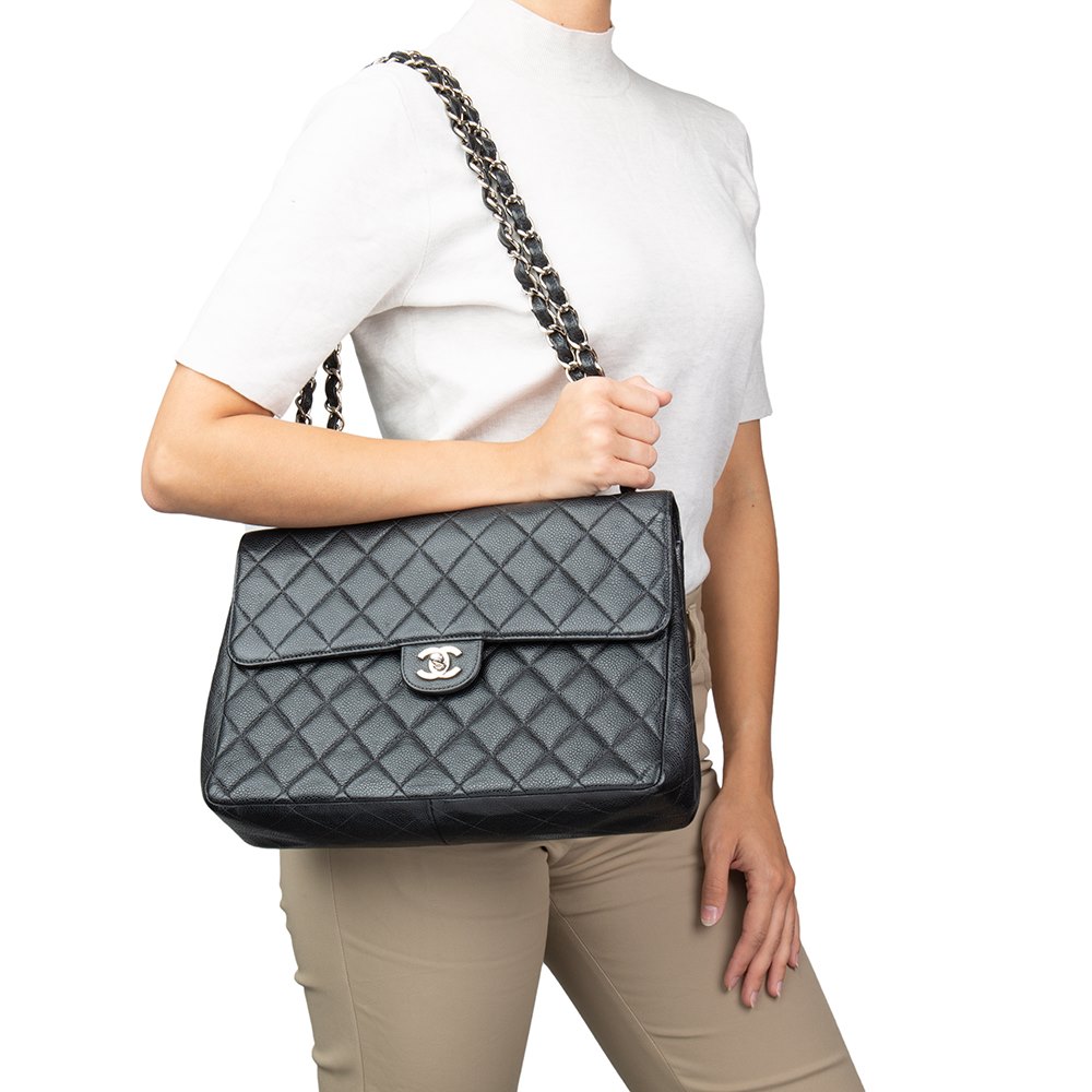 Chanel Jumbo Classic Single Flap Bag 2001 HB2169 | Second Hand Handbags