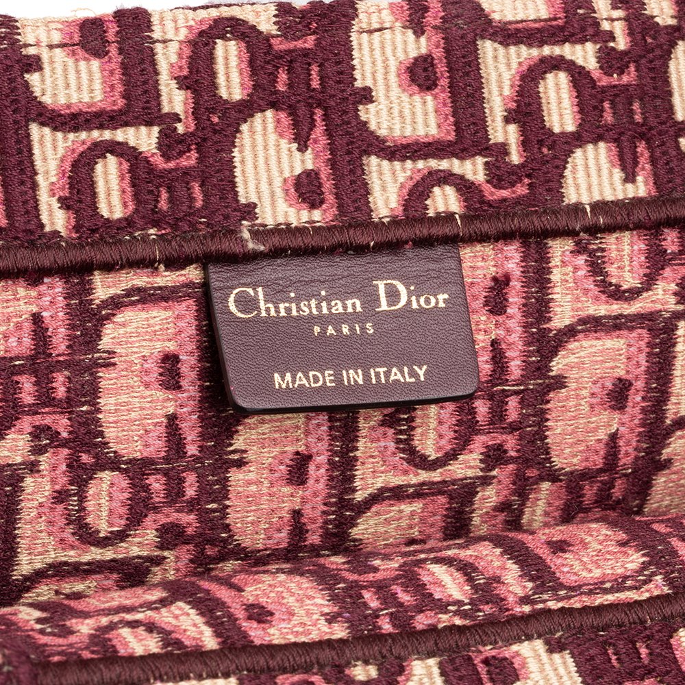 Christian Dior Red Oblique Monogram Canvas Book Tote