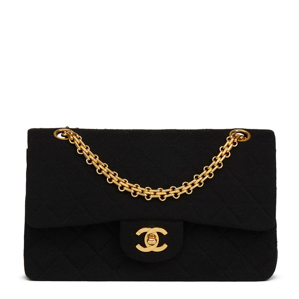 chanel jersey classic flap bag