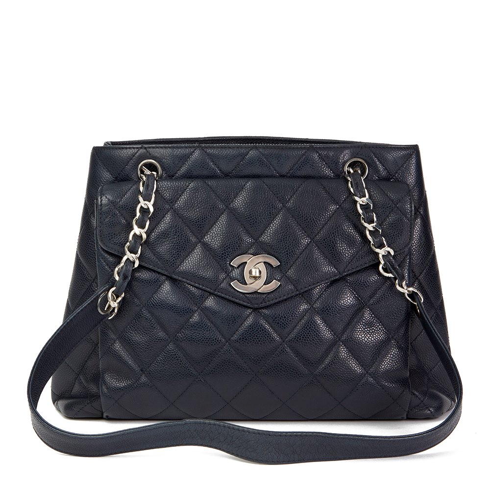 navy quilted handbag