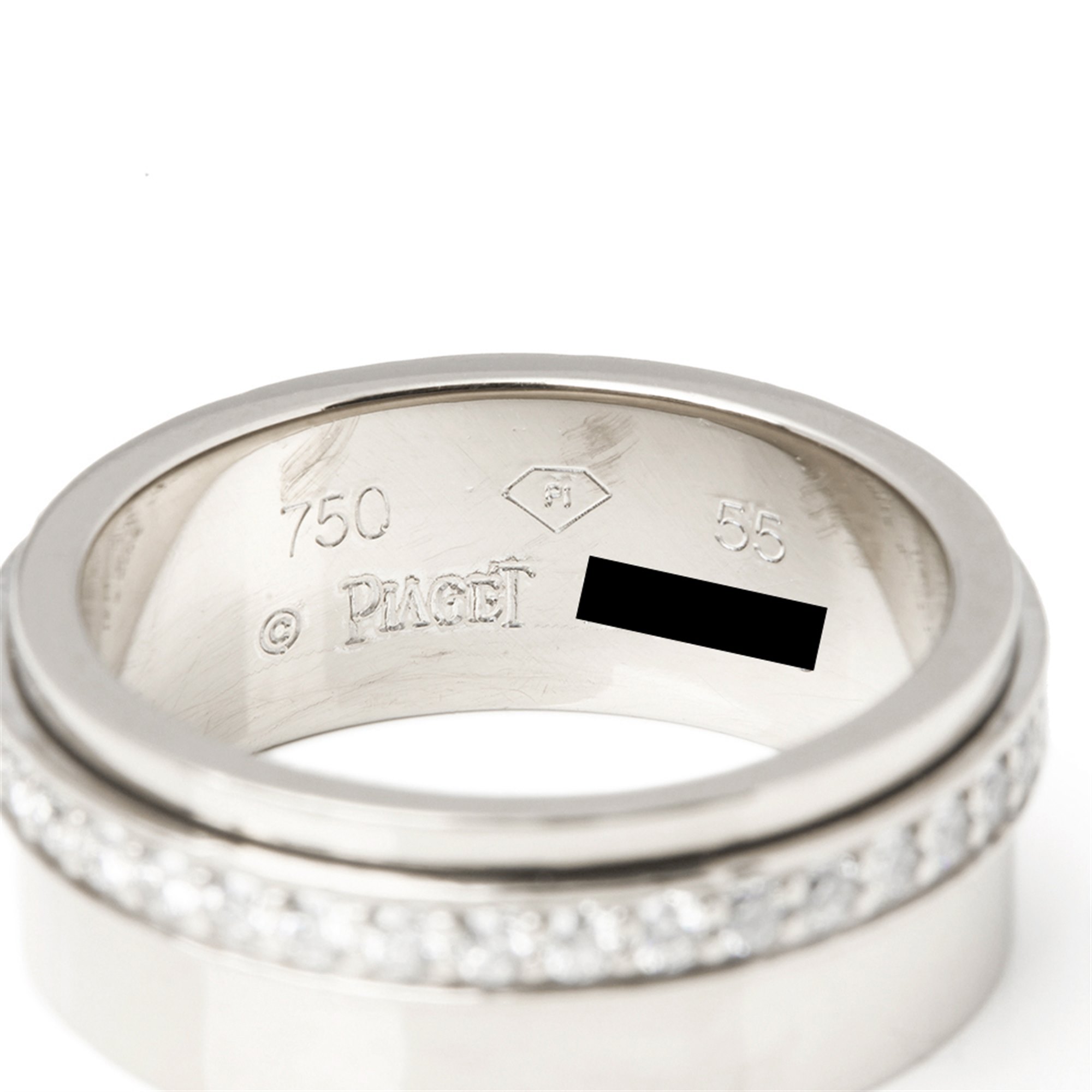 Piaget 18k White Gold Diamond Possession Ring COM1850 Second Hand