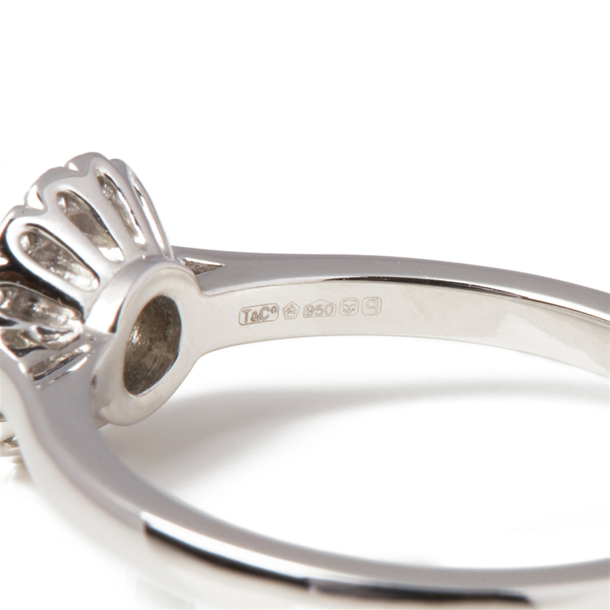 Tiffany & Co. Platinum Diamond Flower Enchant Ring