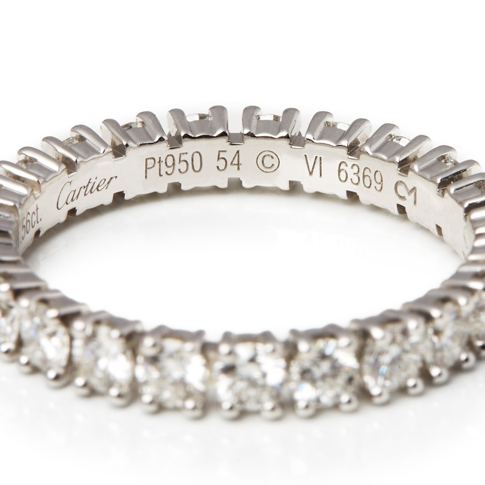 Cartier Platinum 1.56ct Full Diamond Destinée Eternity Ring