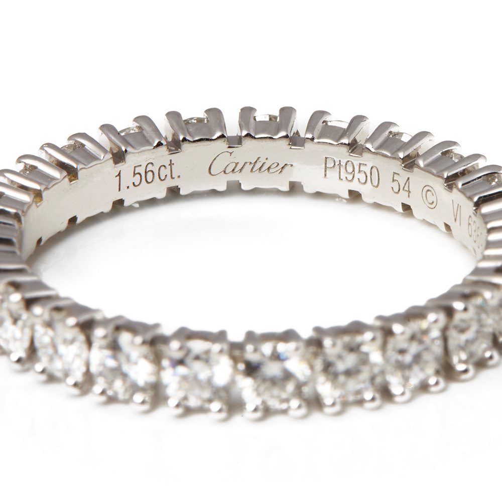 Cartier Platinum 1.56ct Full Diamond Destinée Eternity Ring