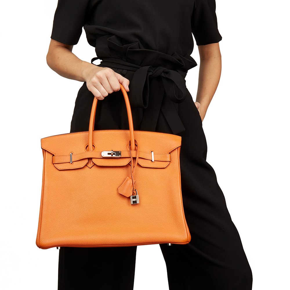 orange h birkin