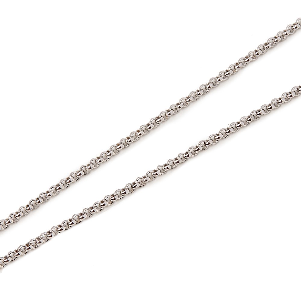Chopard 18k White Gold Happy Diamonds Kite Necklace