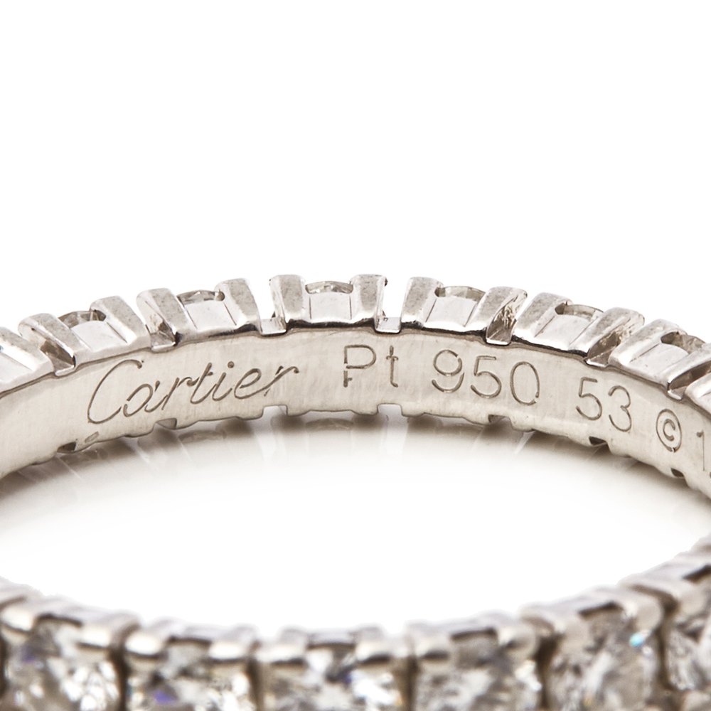 Cartier Platinum 1.55ct Full Diamond Destinée Eternity Ring