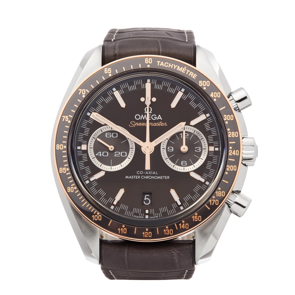 omega speedmaster rose gold watch