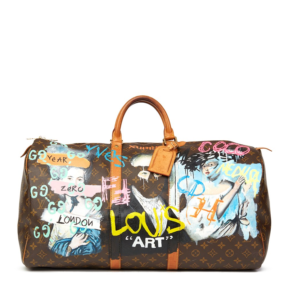 Bespoke  Louis vuitton bag neverfull, Hand painted leather bag, Painted  handbag